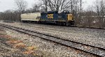 CSX 6248 leads L320 with work at W. Barberton.